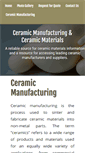 Mobile Screenshot of ceramicmanufacturing.net